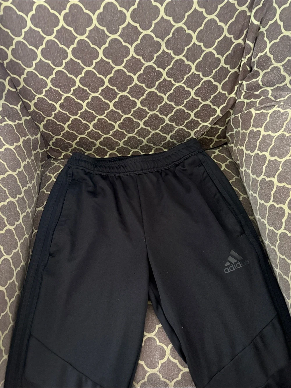 adidas Black Athletic Track Pants with Subtle Logo